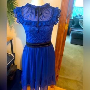 Dress- Size medium royal blue knee length.